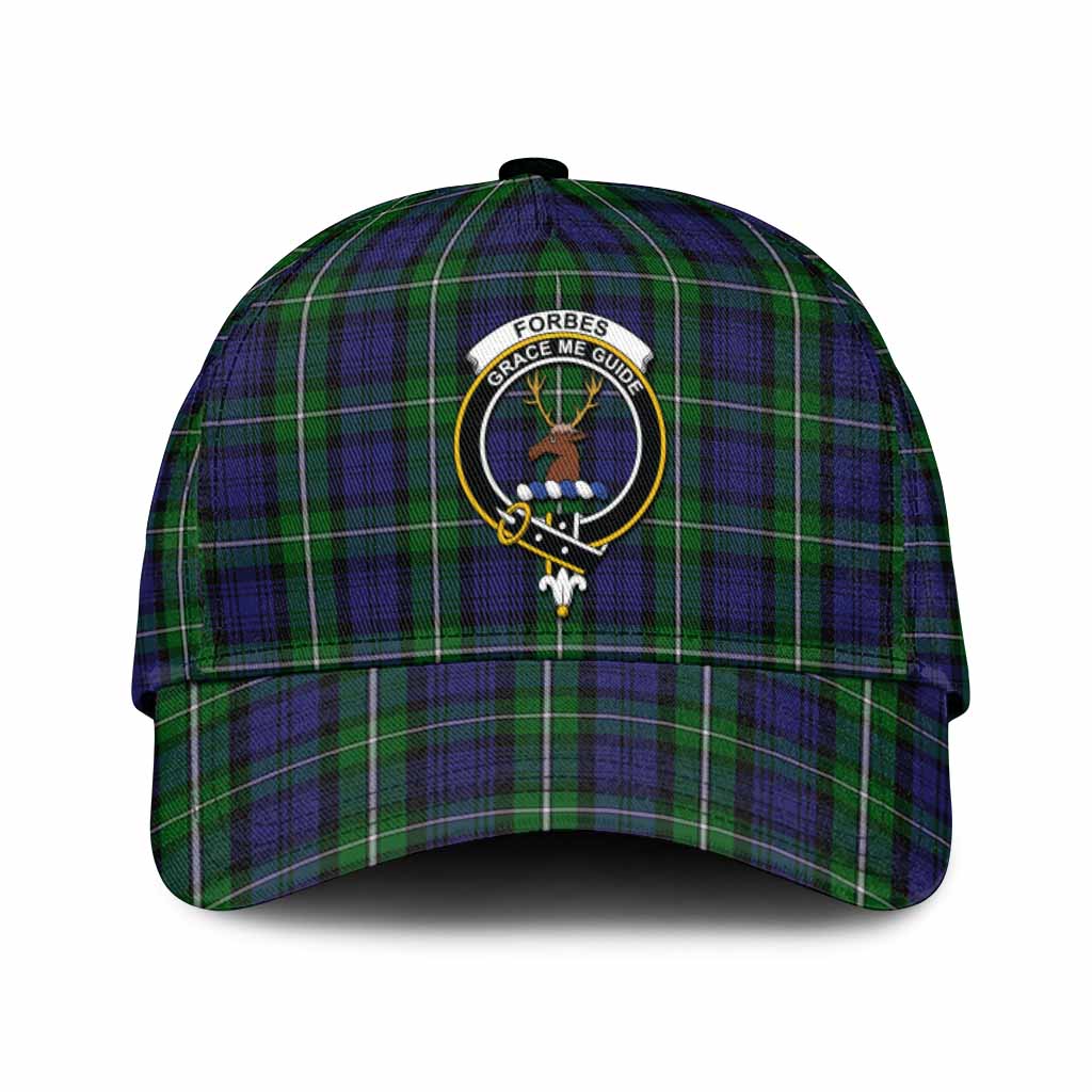 Forbes Tartan Classic Cap with Family Crest