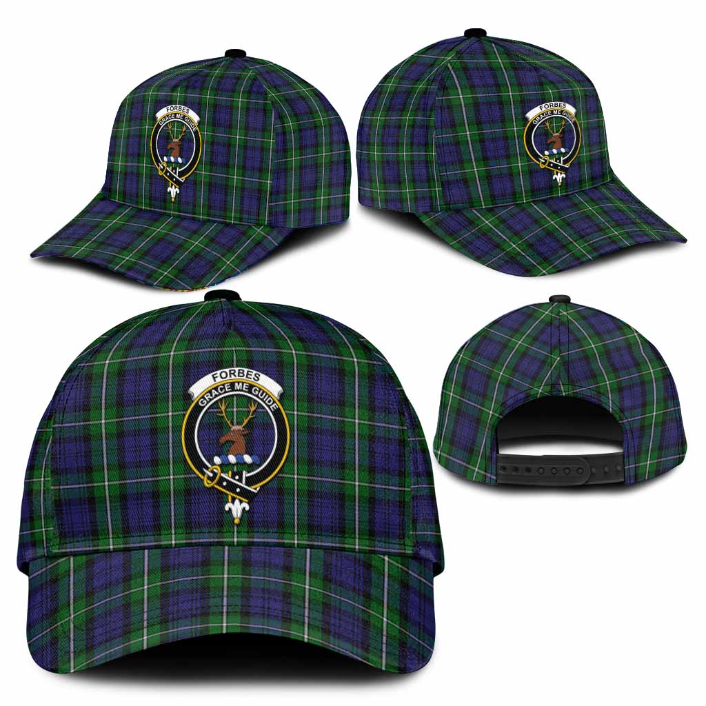 Forbes Tartan Classic Cap with Family Crest