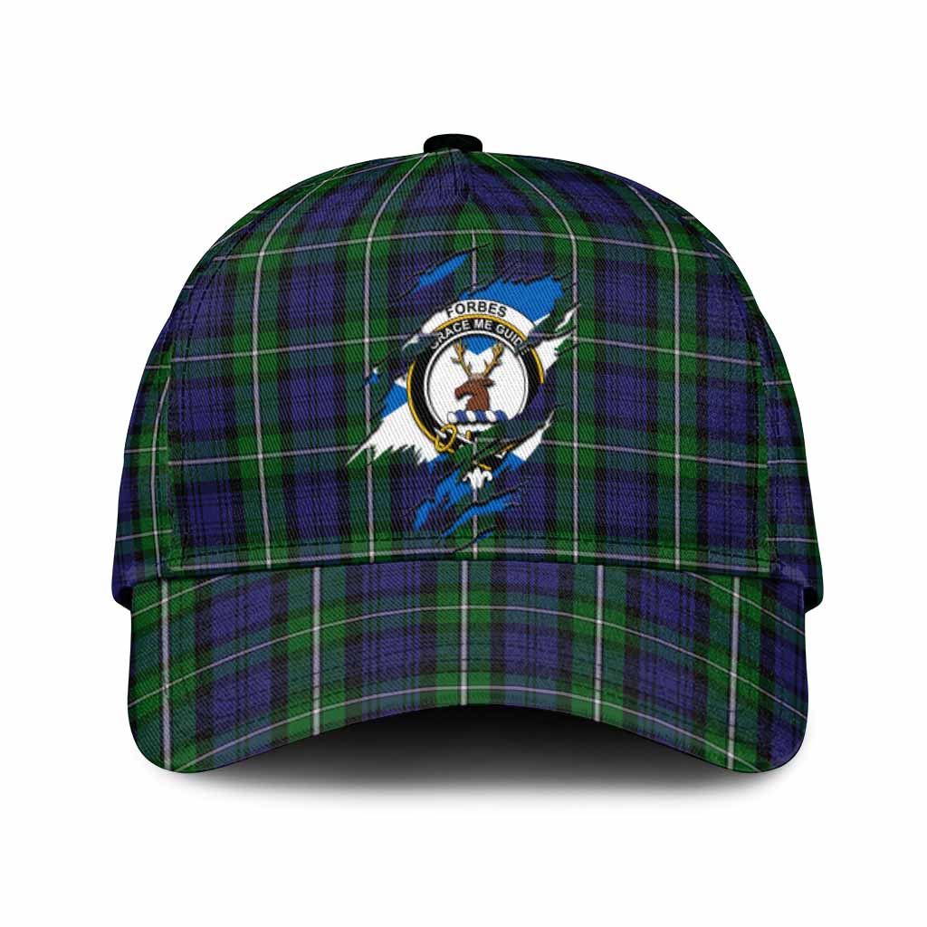 Forbes Tartan Classic Cap with Family Crest In Me Style