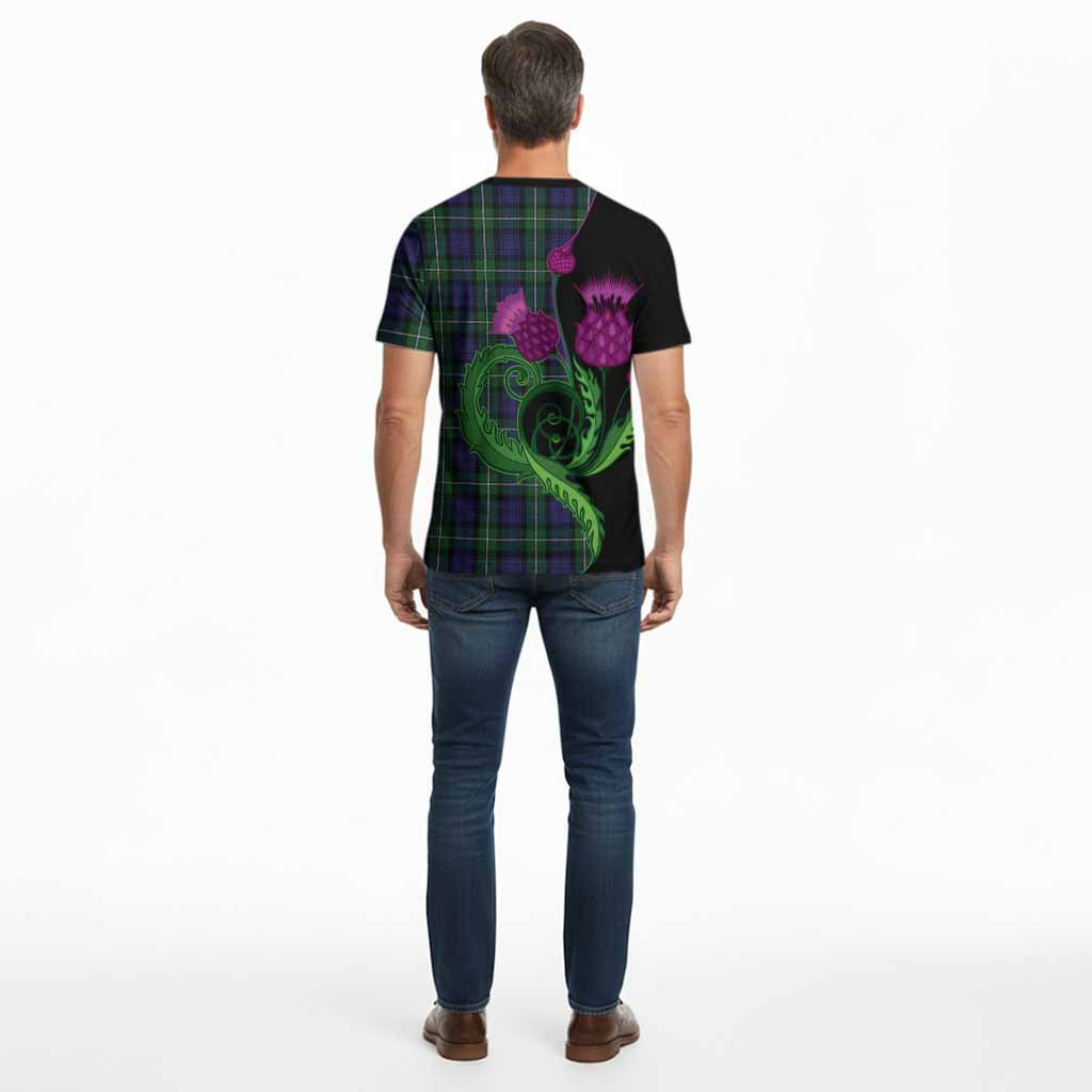 Forbes Tartan Cotton T-shirt Traditional Scottish Thistle
