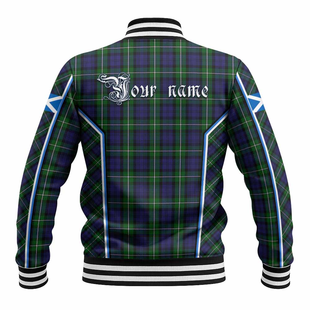 Forbes Tartan Crest Baseball Jacket Scotland Coat of Arm Flag Style - Tartan Vibes Clothing