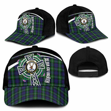 Forbes Tartan Crest Classic Cap Scottish Thistle Celtic Cross Alba Gu Brath