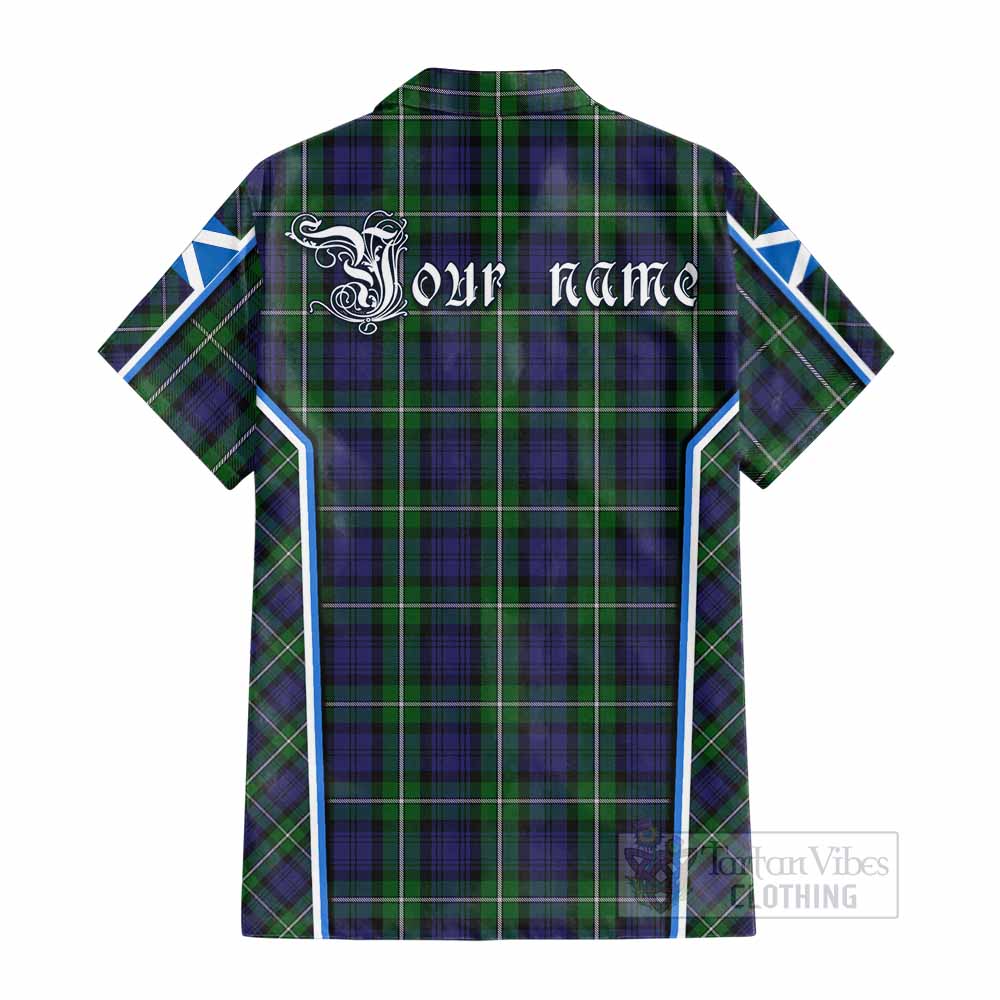 Forbes Tartan Crest Cotton Hawaiian Shirt Scotland Coat of Arm Flag Style - Tartan Vibes Clothing