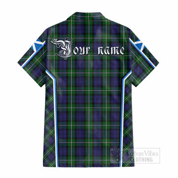 Forbes Tartan Crest Cotton Hawaiian Shirt Scotland Coat of Arm Flag Style - Tartan Vibes Clothing