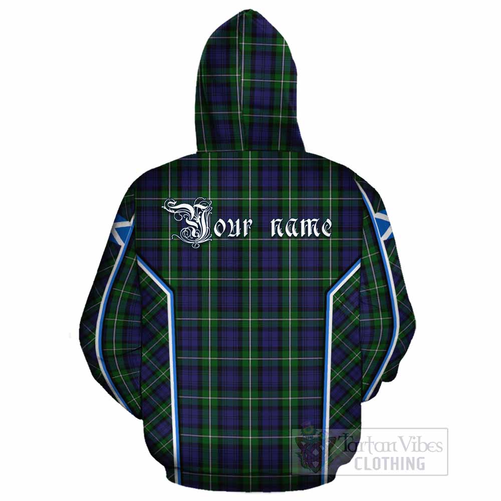 Forbes Tartan Crest Cotton Hoodie Scotland Coat of Arm Flag Style - Tartan Vibes Clothing
