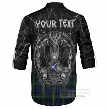 Forbes Tartan Crest Ghillie Shirt Celtic Odin's Raven Legacy