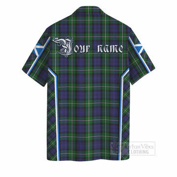 Forbes Tartan Crest Hawaiian Shirt Scotland Coat of Arm Flag Style - Tartan Vibes Clothing
