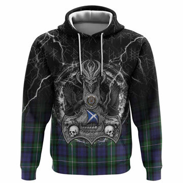 Forbes Tartan Crest Hoodie Celtic Odin's Raven Legacy