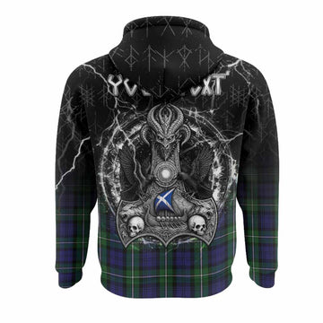 Forbes Tartan Crest Hoodie Celtic Odin's Raven Legacy