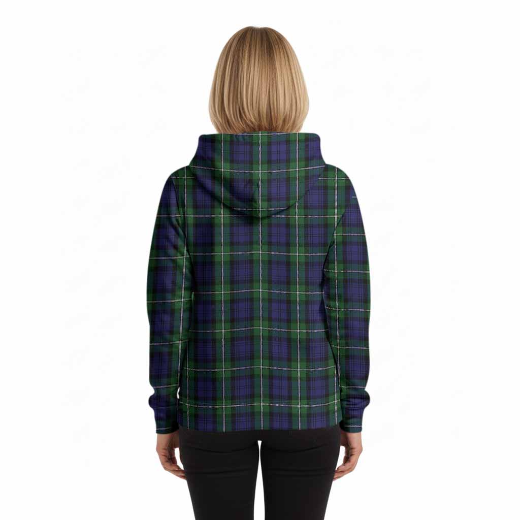 Forbes Tartan Crest Hoodie Ferocious Lion Style