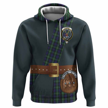 Forbes Tartan Crest Hoodie Kilt Costume Style