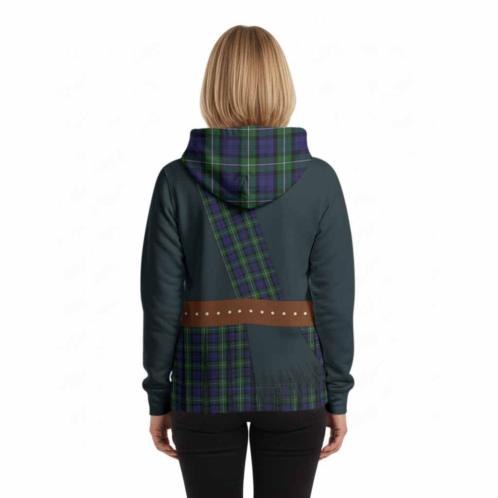 Forbes Tartan Crest Hoodie Kilt Costume Style