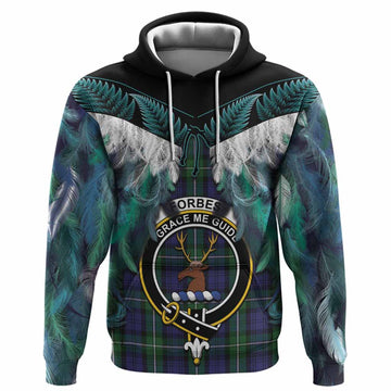 Forbes Tartan Crest Hoodie New Zealand Maori Korowai Cloak