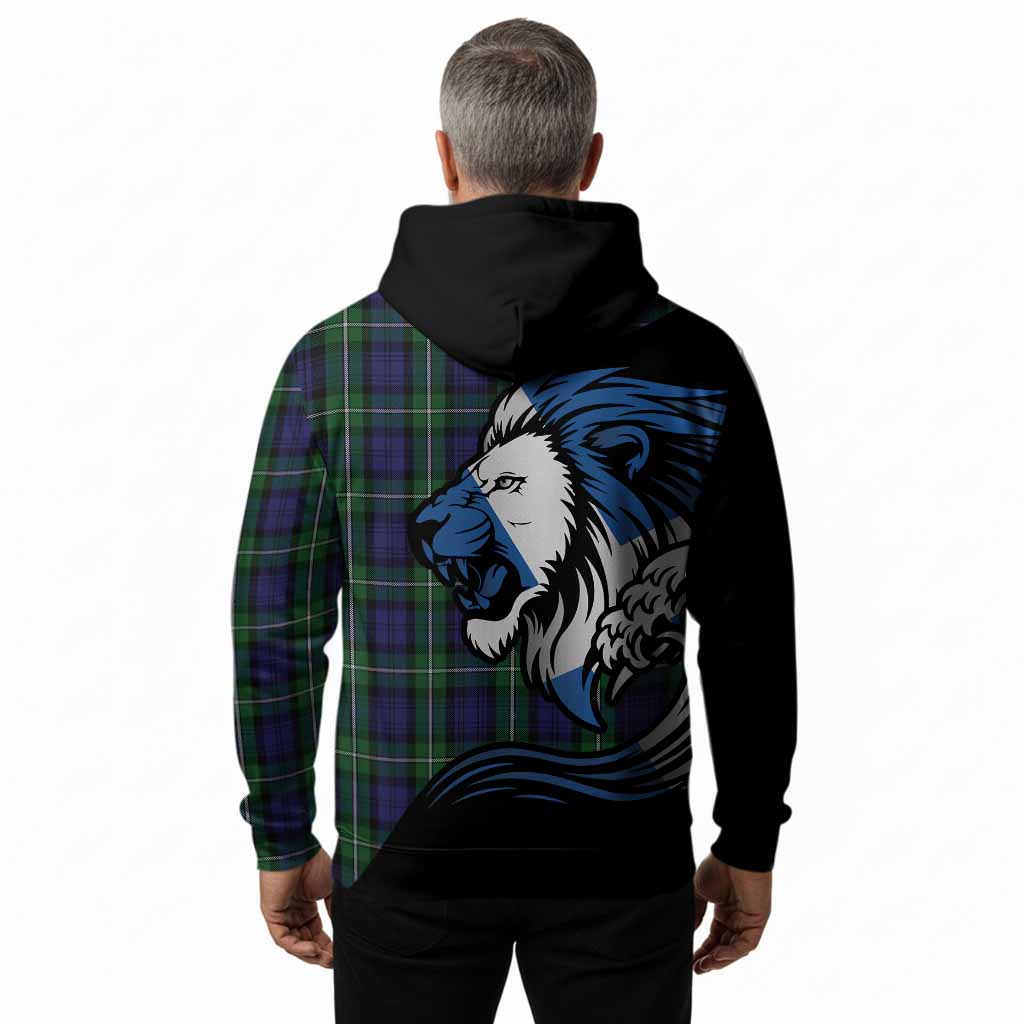 Forbes Tartan Crest Hoodie Scottish Golden Lions Wave Flow