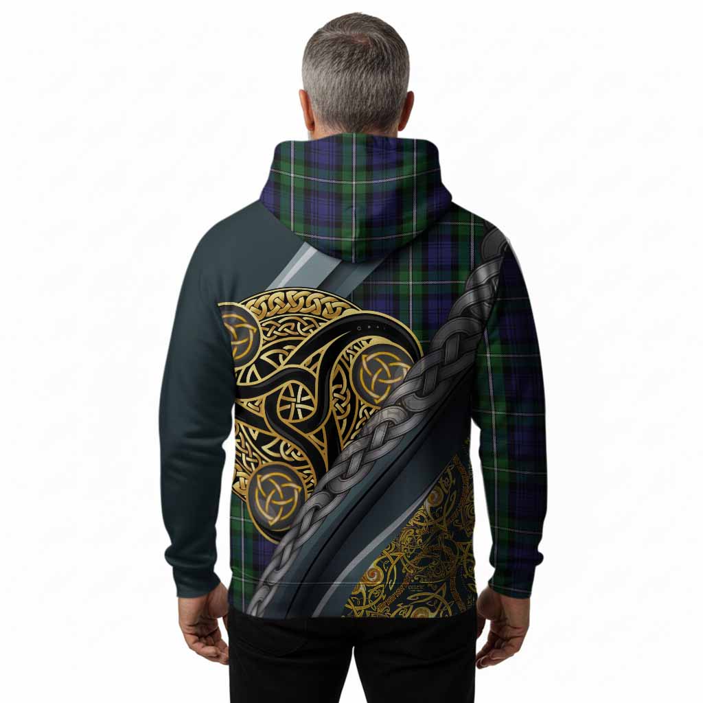 Forbes Tartan Crest Hoodie Scottish Triskele Celtic