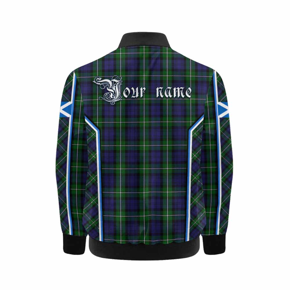 Forbes Tartan Crest Kid Bomber Jacket Scotland Coat of Arm Flag Style - Tartan Vibes Clothing