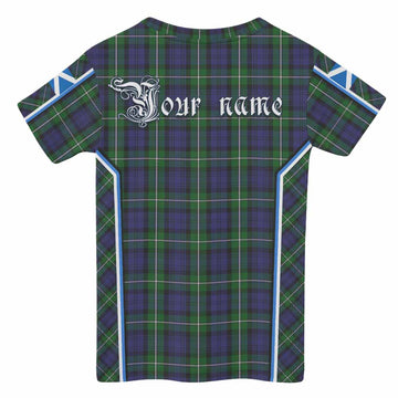 Forbes Tartan Crest Kid T-shirt Scotland Coat of Arm Flag Style