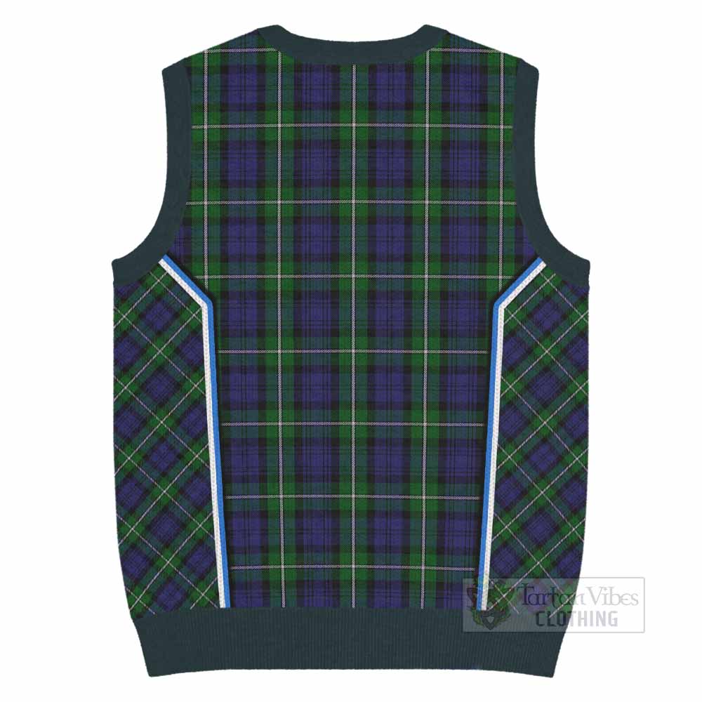 Forbes Tartan Crest Knitted V-Neck Vest Scotland Coat of Arm Flag Style - Tartan Vibes Clothing