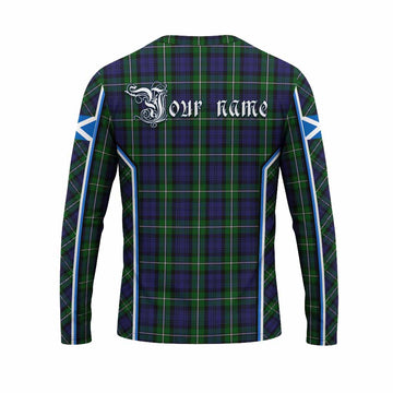 Forbes Tartan Crest Long Sleeve T-Shirt Scotland Coat of Arm Flag Style - Tartan Vibes Clothing