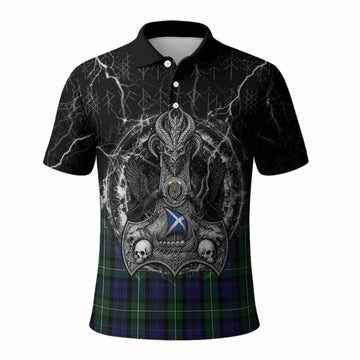Forbes Tartan Crest Polo Shirt Celtic Odin's Raven Legacy