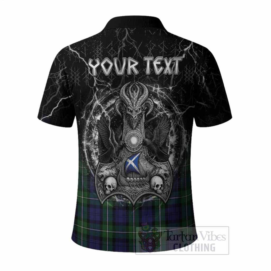 Forbes Tartan Crest Polo Shirt Celtic Odin's Raven Legacy