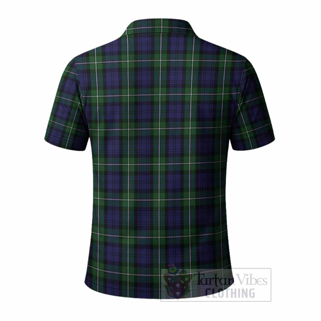 Forbes Tartan Crest Polo Shirt Ferocious Lion Style