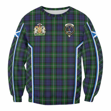 Forbes Tartan Crest Sweatshirt Scotland Coat of Arm Flag Style