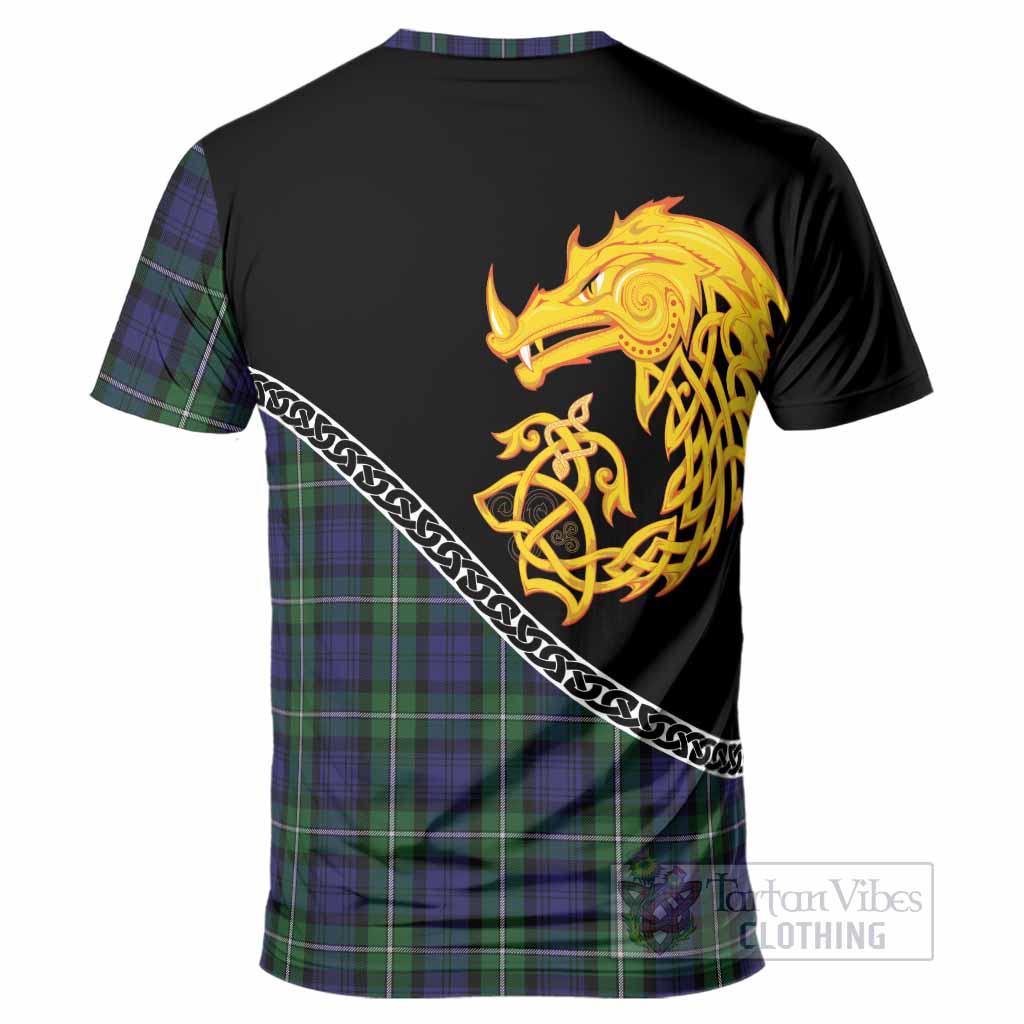 Forbes Tartan Crest T-Shirt Legendary Dragon Knot Half Style