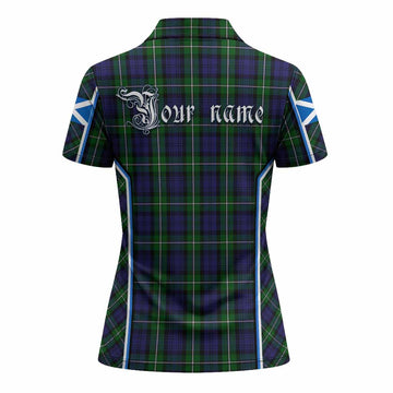 Forbes Tartan Crest Women's Polo Shirt Scotland Coat of Arm Flag Style - Tartan Vibes Clothing