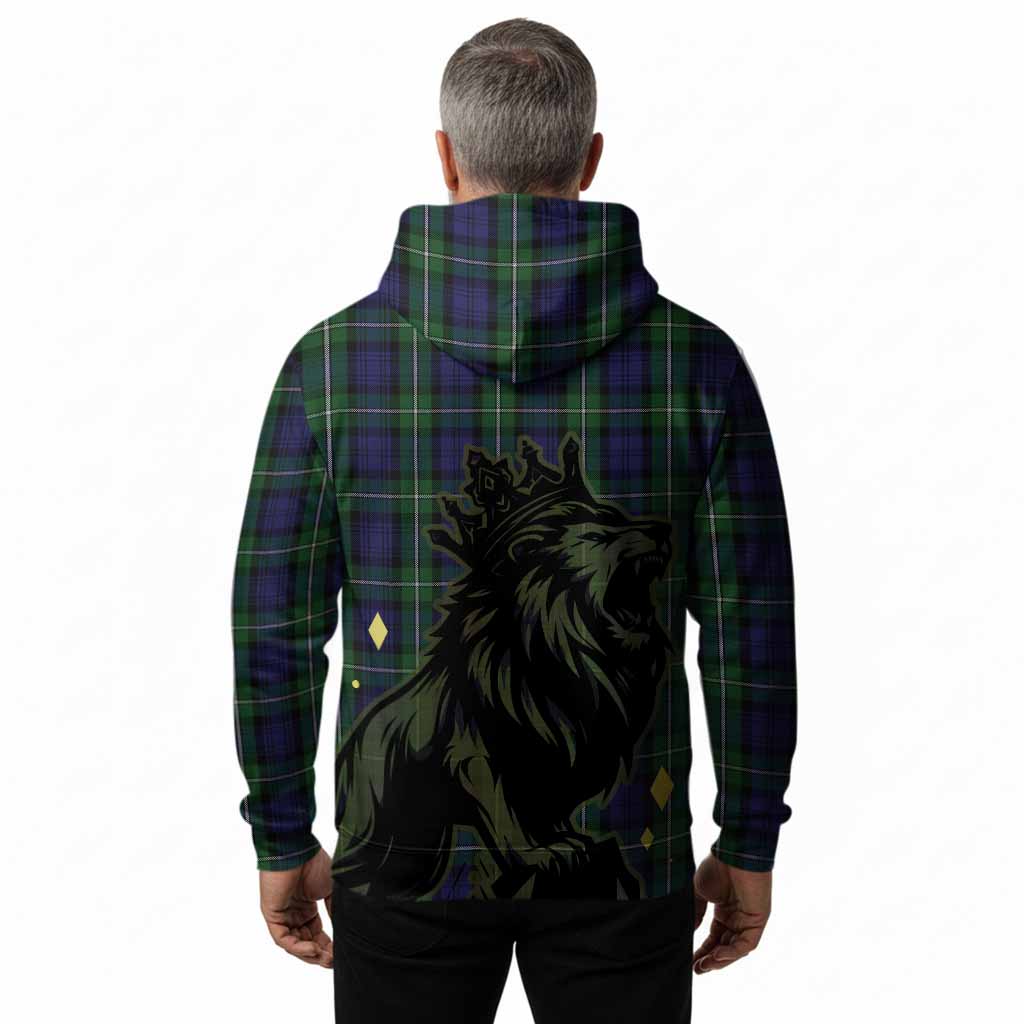 Forbes Tartan Family Crest Hoodie Crowned Lion Roaring