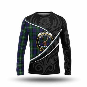 Forbes Tartan Family Crest Long Sleeve T-Shirt Celtic Scottish Thistle Floral - Tartan Vibes Clothing