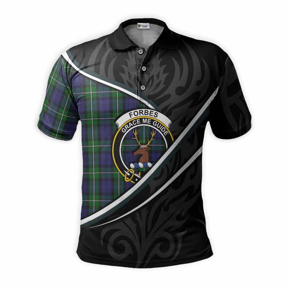 Forbes Tartan Family Crest Polo Shirt Celtic Scottish Thistle Floral - Tartan Vibes Clothing