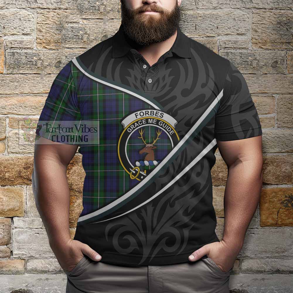 Forbes Tartan Family Crest Polo Shirt Celtic Scottish Thistle Floral - Tartan Vibes Clothing