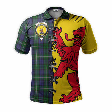 Forbes Tartan Family Crest Polo Shirt Lion Rampant Honor
