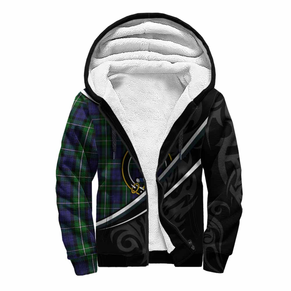 Forbes Tartan Family Crest Sherpa Hoodie Celtic Scottish Thistle Floral - Tartan Vibes Clothing