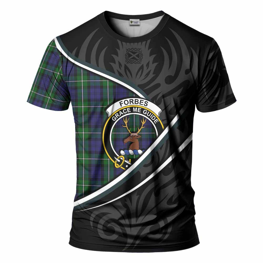 Forbes Tartan Family Crest T-shirt Celtic Scottish Thistle Floral - Tartan Vibes Clothing