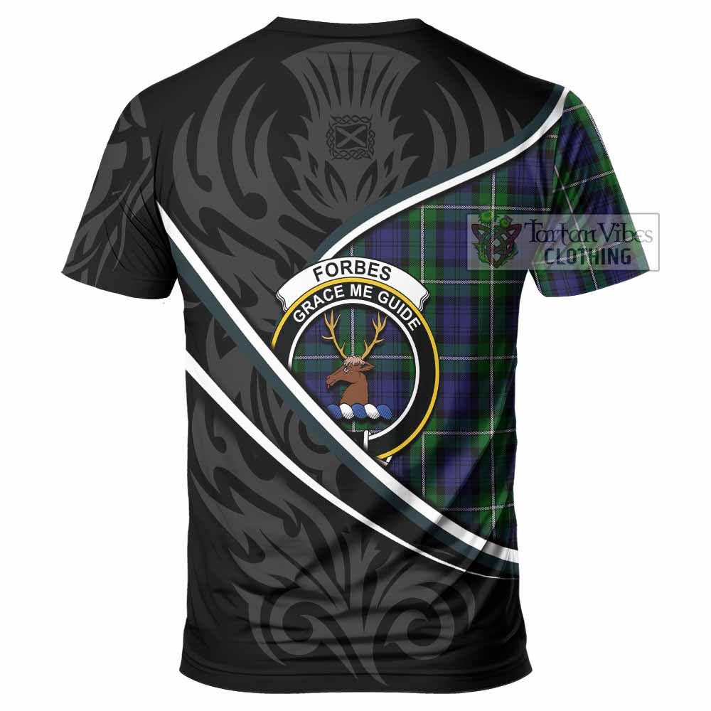 Forbes Tartan Family Crest T-shirt Celtic Scottish Thistle Floral - Tartan Vibes Clothing