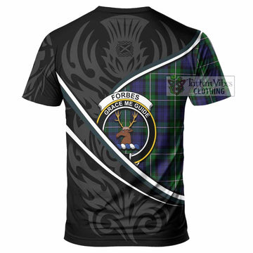 Forbes Tartan Family Crest T-shirt Celtic Scottish Thistle Floral - Tartan Vibes Clothing