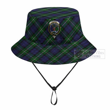 Forbes Tartan Fishing Hat with Family Crest