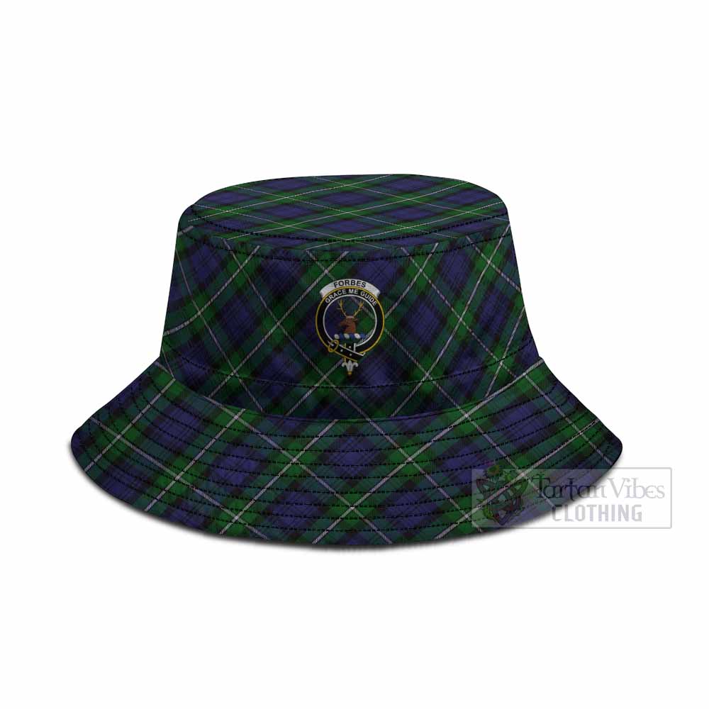 Forbes Tartan Fishing Hat with Family Crest