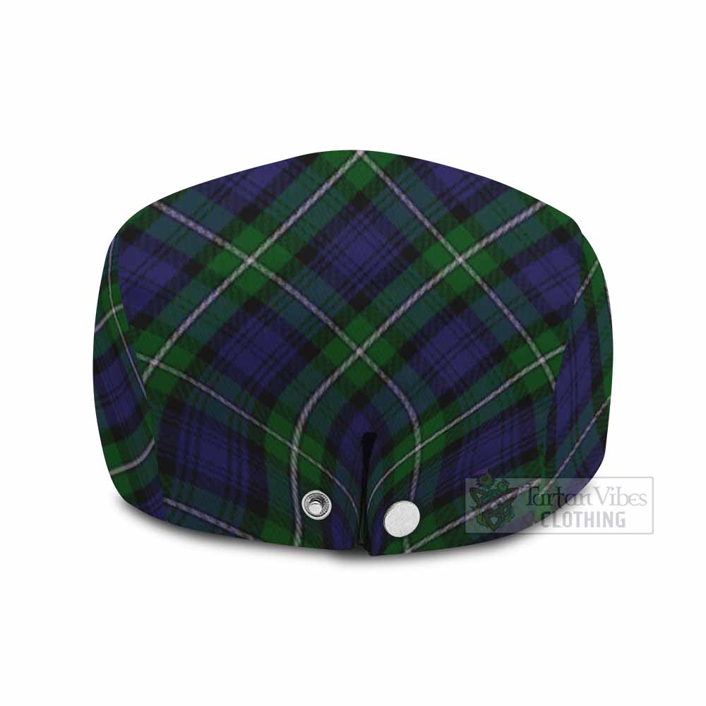 Forbes Tartan Flat Cap, Jeff Cap Cross Style with Family Crest - Tartan Vibes Clothing