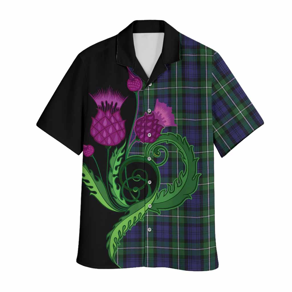 Forbes Tartan Hawaiian Shirt Traditional Scottish Thistle