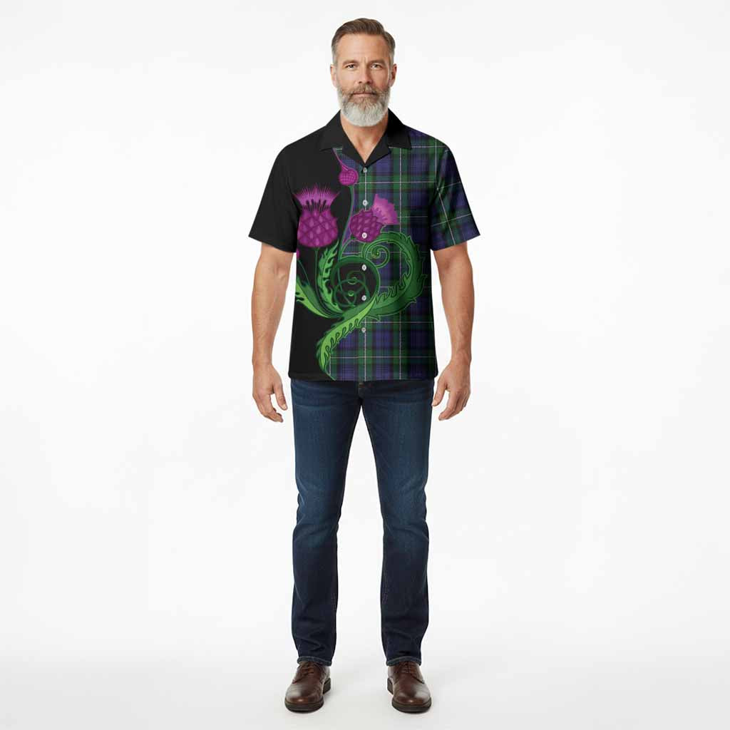 Forbes Tartan Hawaiian Shirt Traditional Scottish Thistle