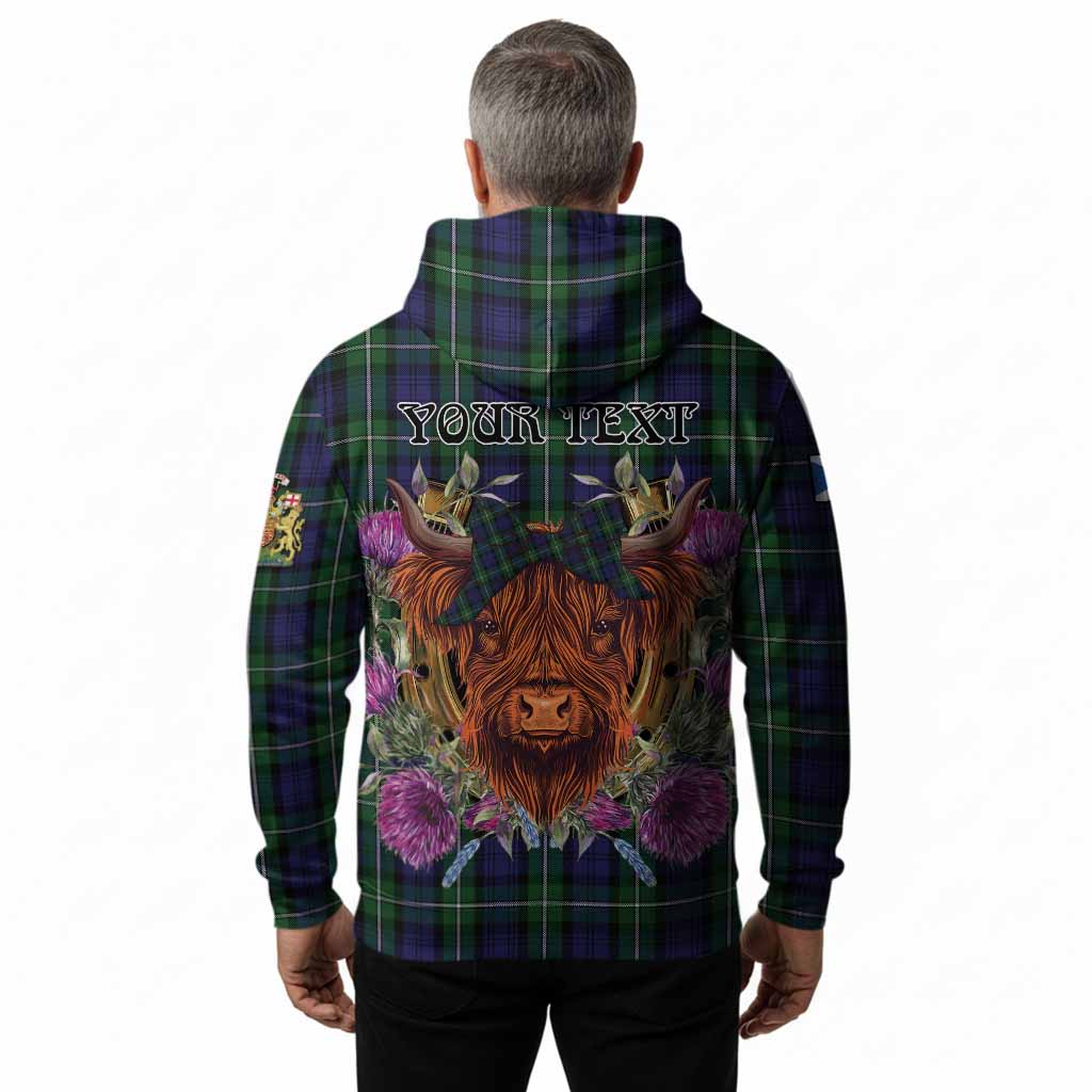 Forbes Tartan Hoodie Scottish Thistle Heilan Coo