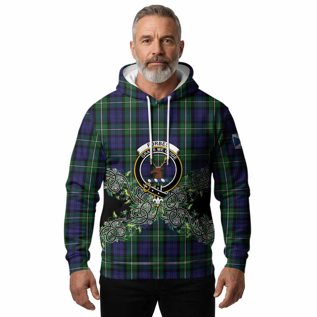 Forbes Tartan Hoodie Thistle Scottish Spirit