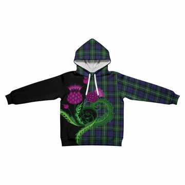 Forbes Tartan Kid Hoodie Traditional Scottish Thistle