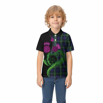 Forbes Tartan Kid Polo Shirt Traditional Scottish Thistle