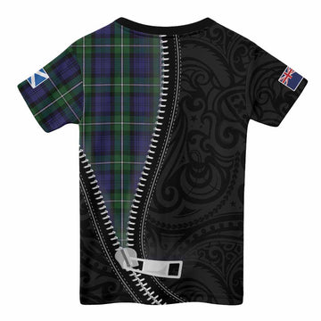 Forbes Tartan Kid T-shirt New Zealand Pattern Unique Zipper Stylized
