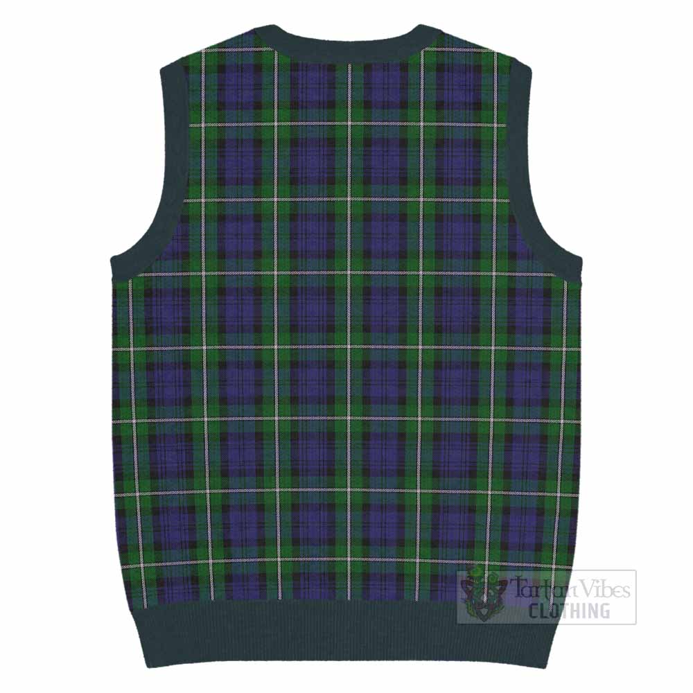 Forbes Tartan Knitted V-Neck Vest with Family Crest - Tartan Vibes Clothing