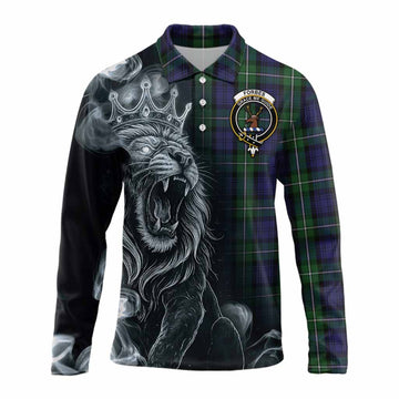 Forbes Tartan Long Sleeve Polo Shirt Roaring Lion Heritage